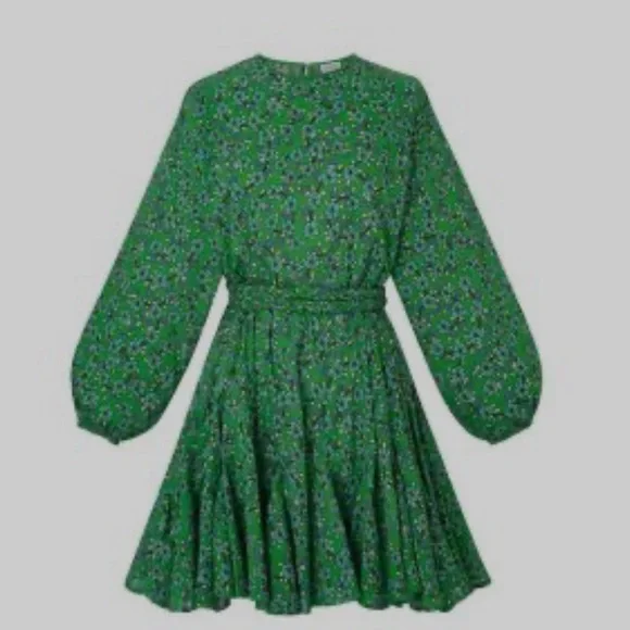 RHODE Ella Dress Turquoise Ditsy Floral - Picture 7 of 7